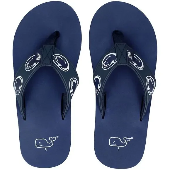 Penn State Nittany Lions Vineyard Vines Men\'s Navy  White Flip Flops  Size 14 Penn State Nittany Lions Vineyard Vines Men main image 2